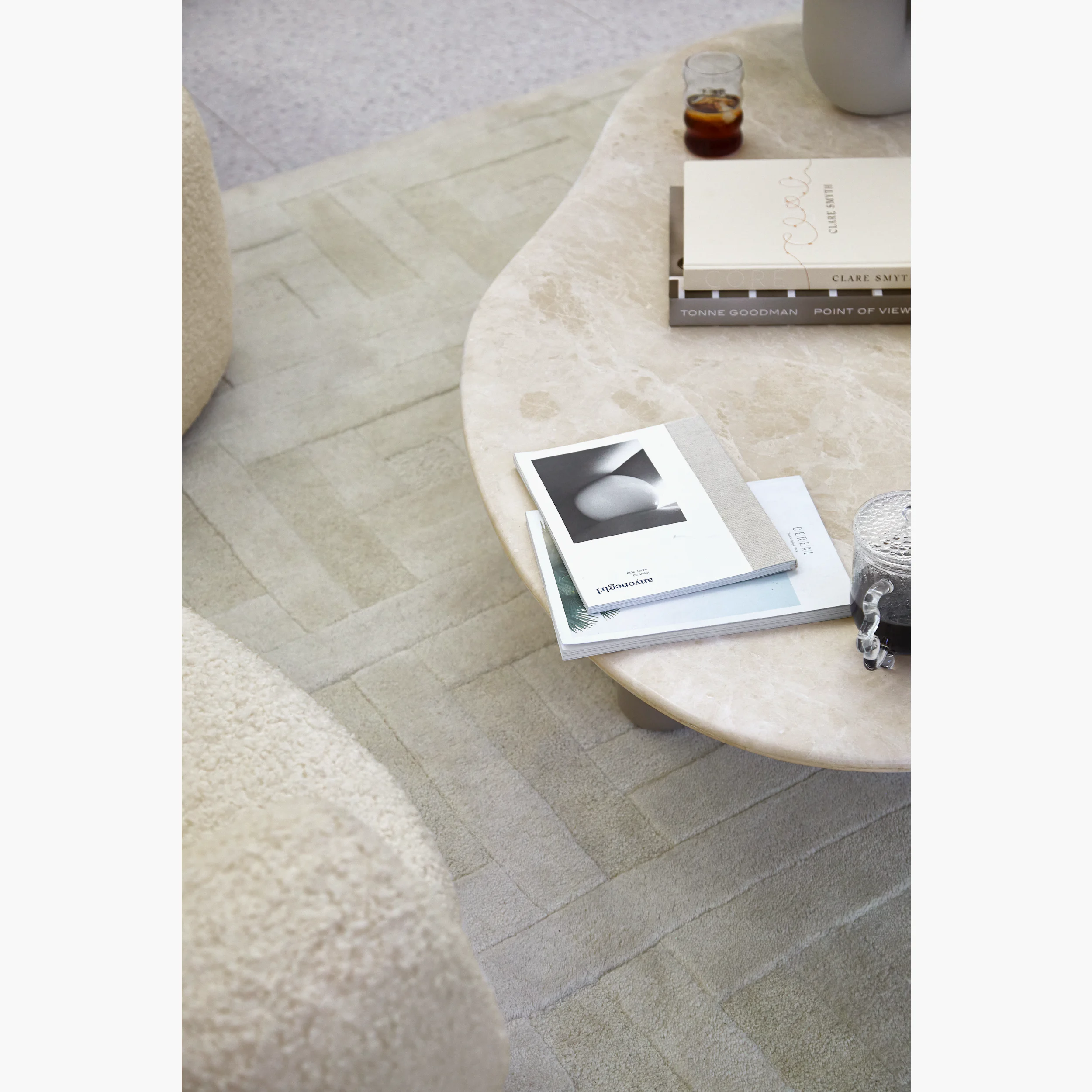 Dwr Diamond Rug Terre Handtufted Wool Rug