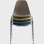 Eames Molded Fiberglass Side Chair, Stacking Base