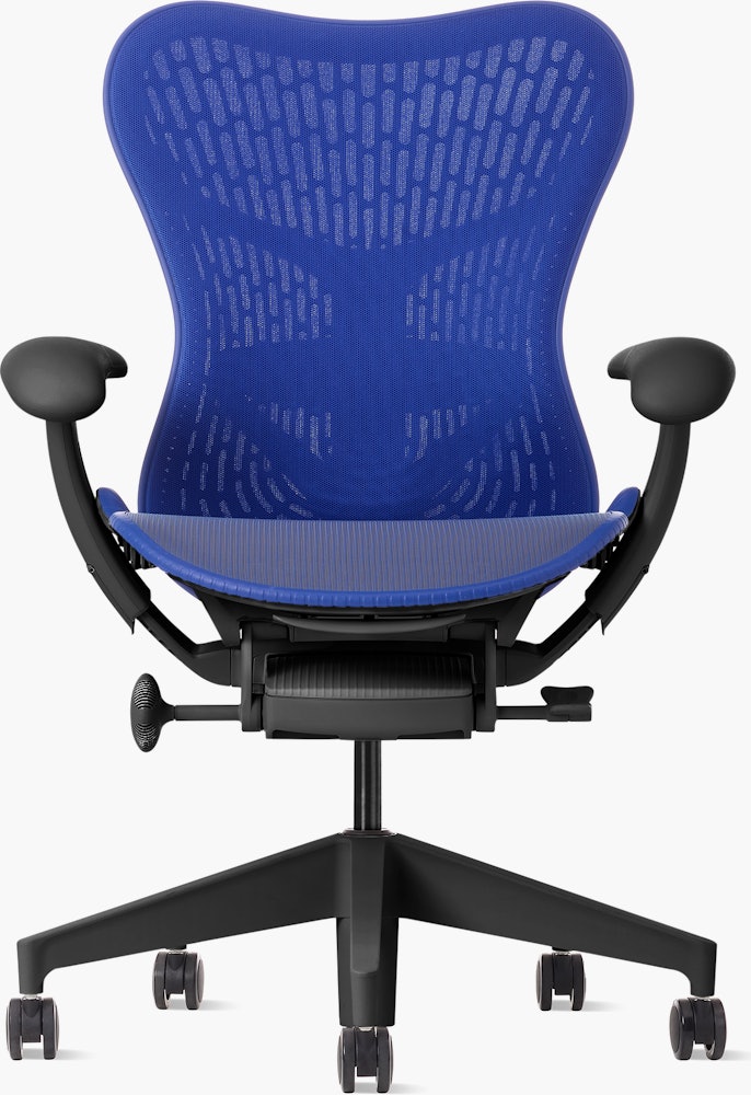 Mirra 2 Chair in Graphite with Ultramarine Butterfly Suspension