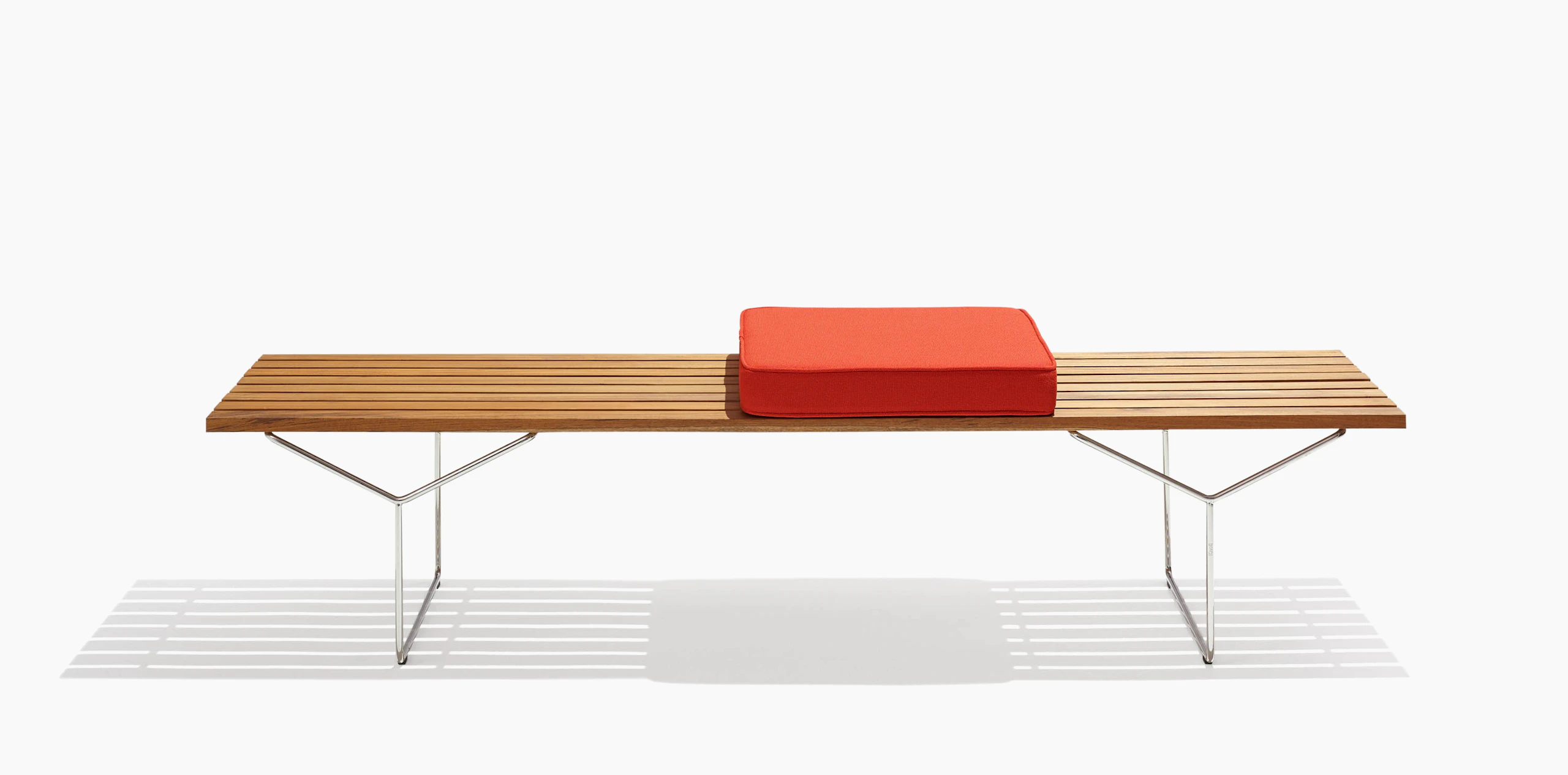 KnollStudio Teak Wood Bertoia Bench