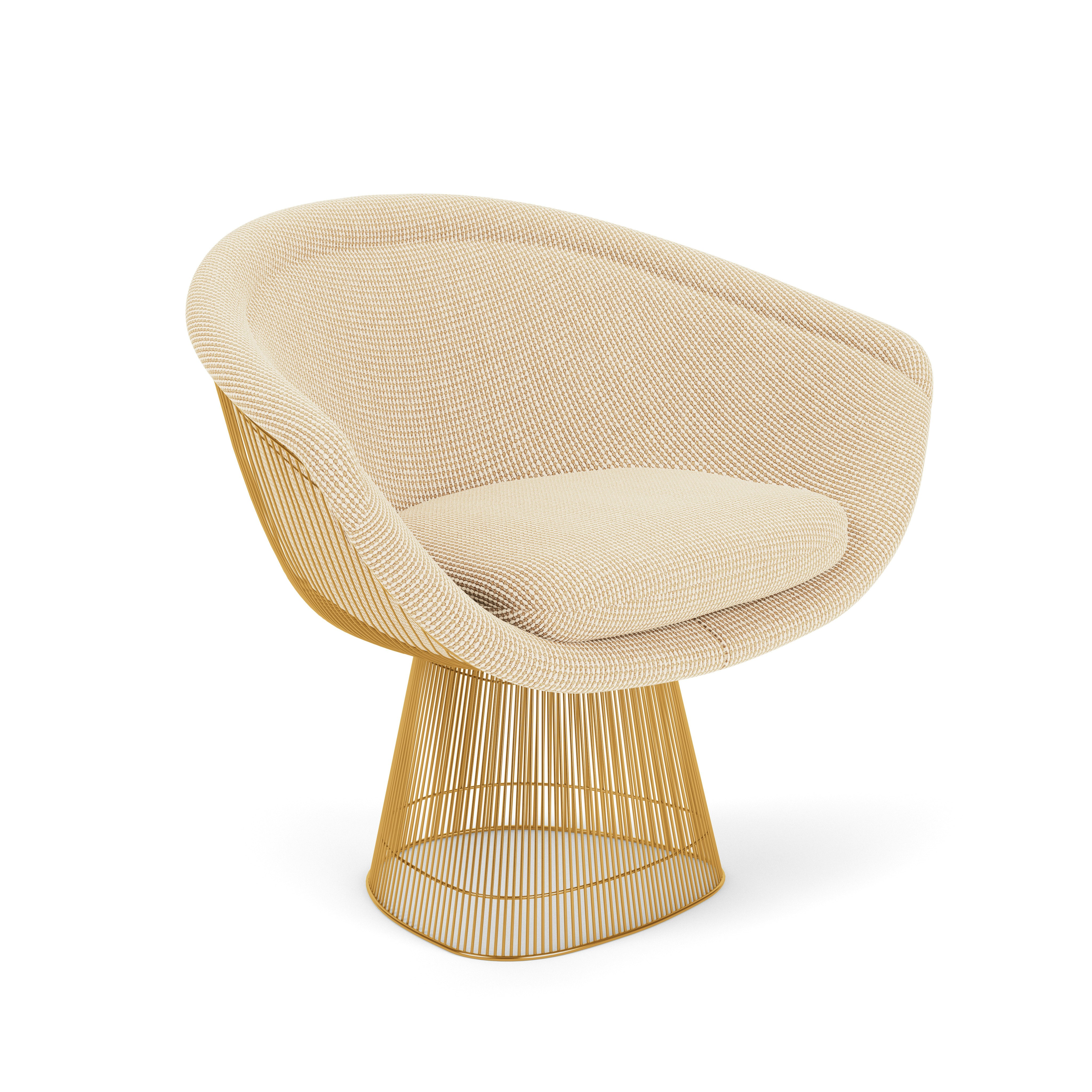 Platner Lounge Chair - Gold,  Cato,  Ivory