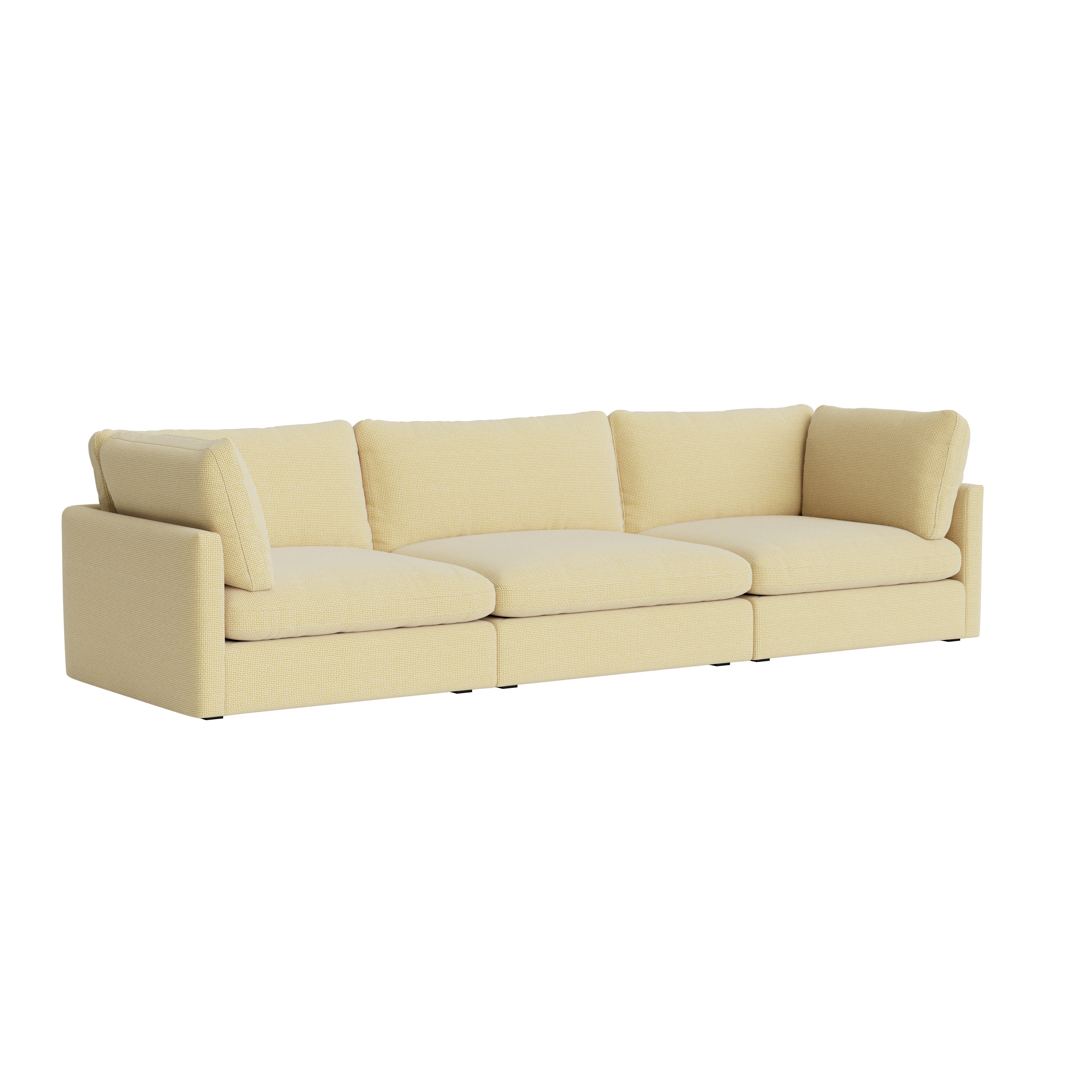 Hackney Lounge 2.0 3 Seat Sofa -  Tartaglia, 857 Ochre White