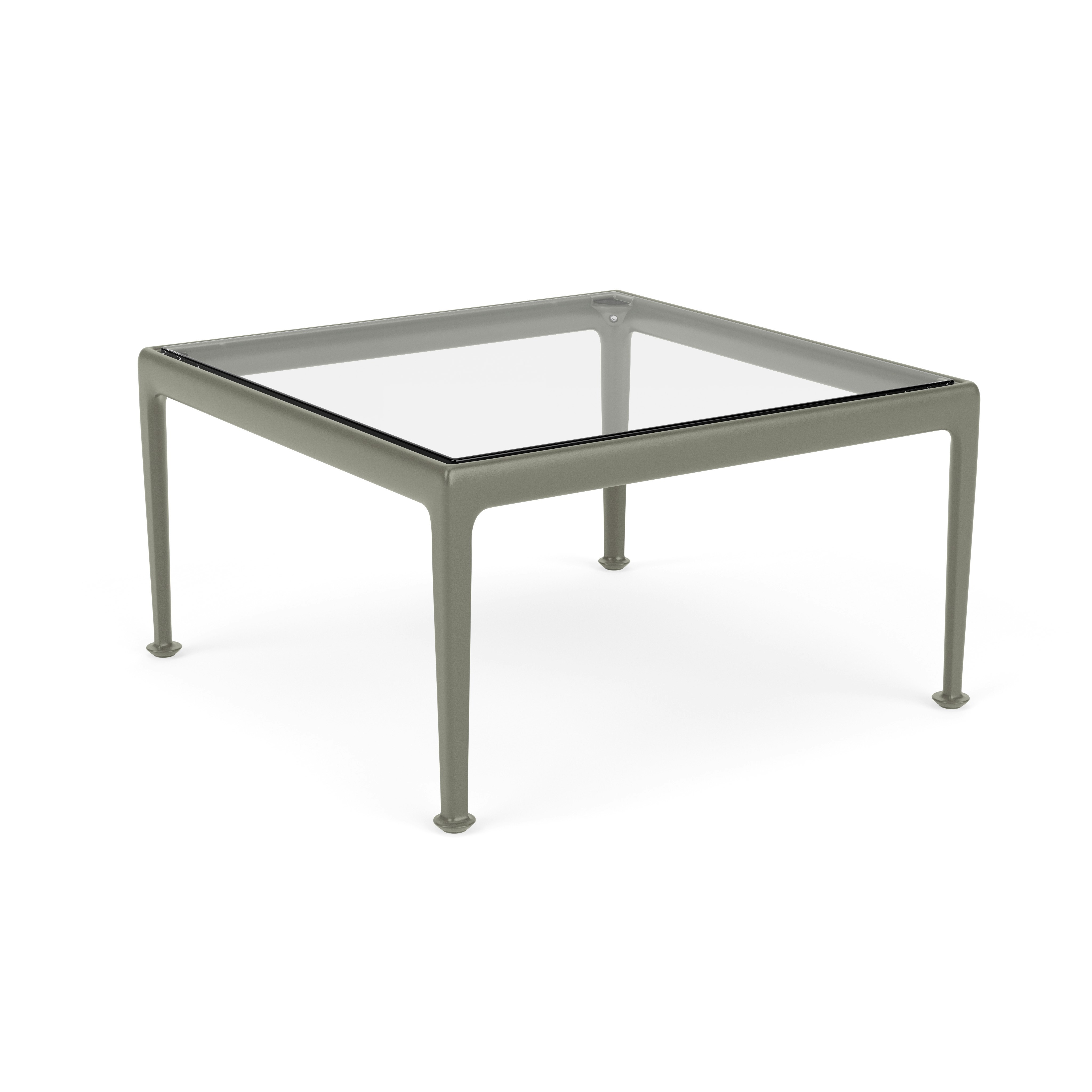 1966 Coffee Table - 28" x 28", Clear Glass, Light Bronze