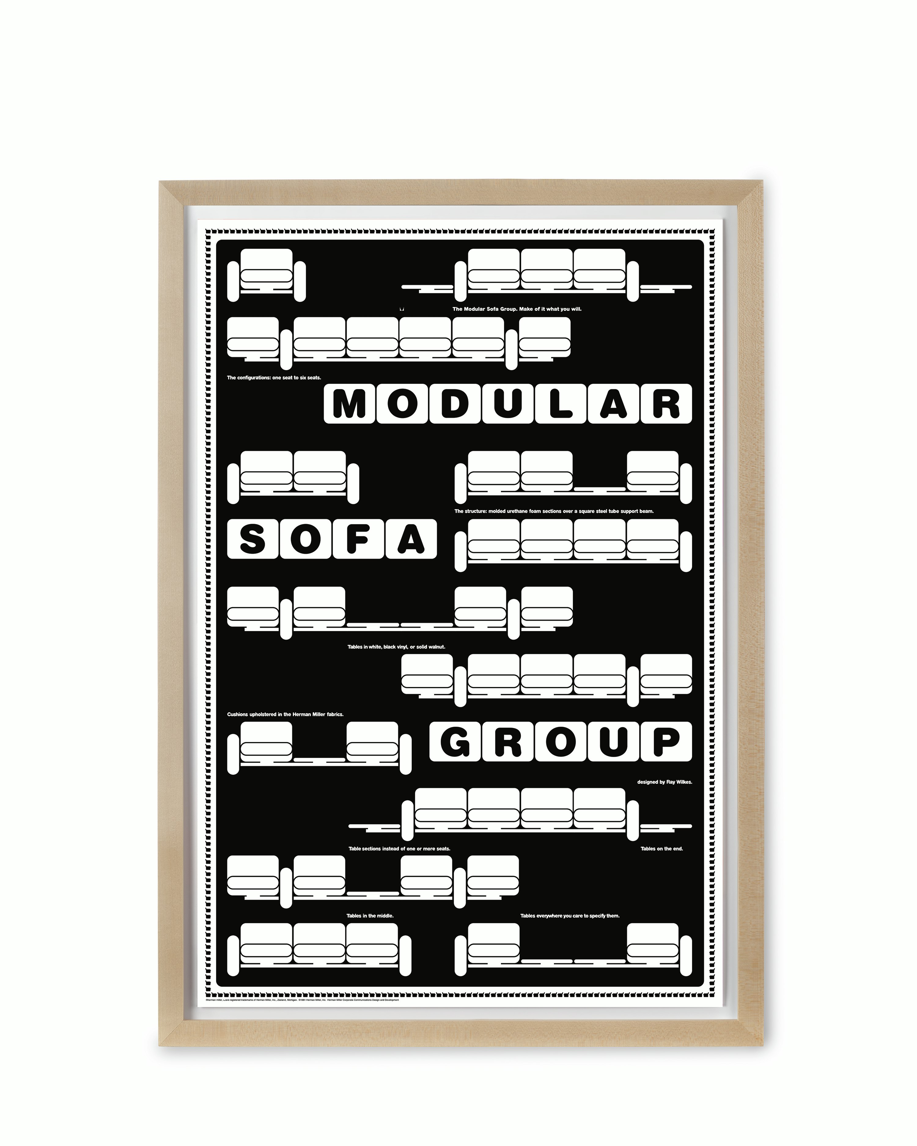 Modular Sofa Group By Barbara Loveland - Framed,  Maple