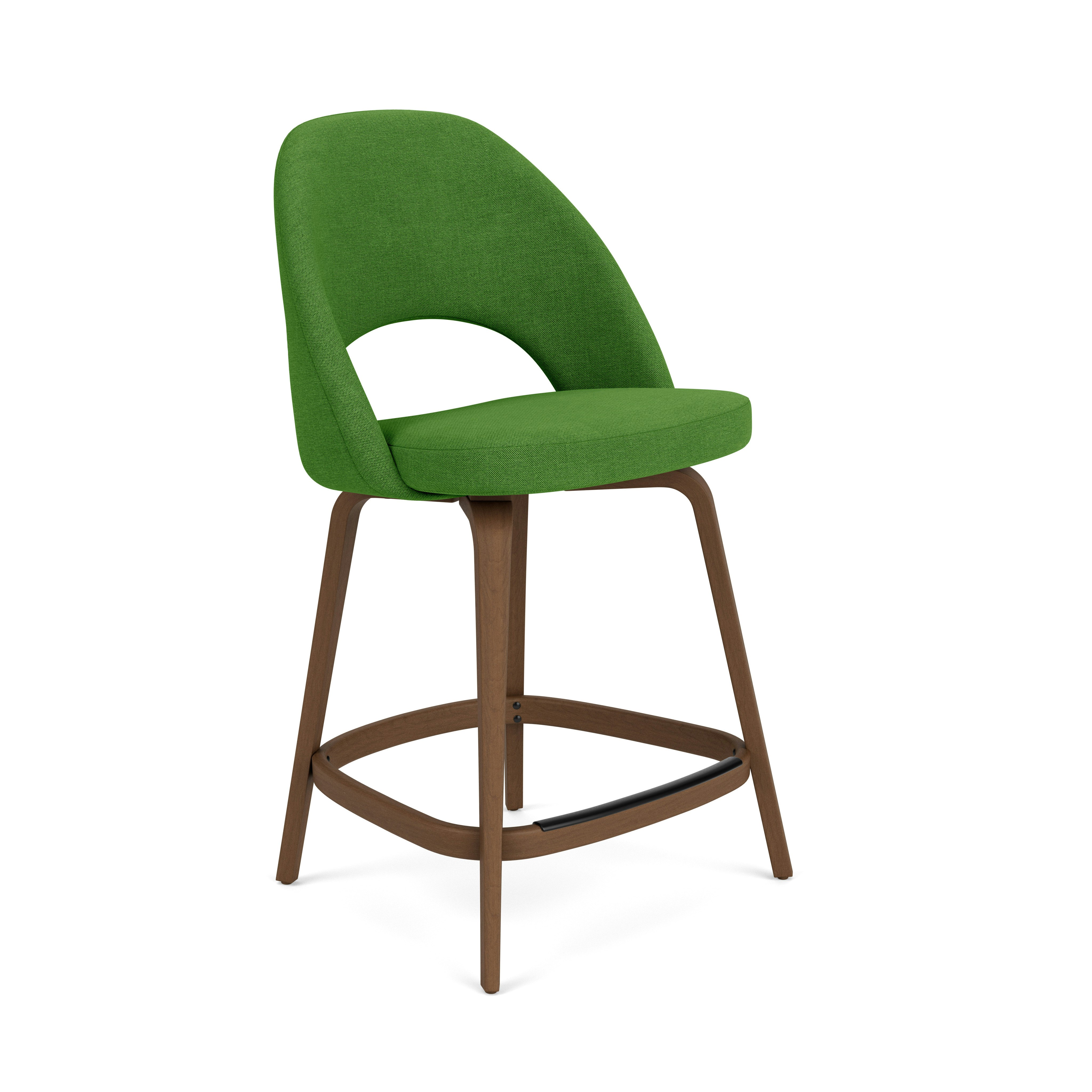 Saarinen Executive Stool - Counter Height, Crossroad, Leaf, Light Walnut
