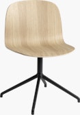 Visu 4 Point Swivel Side Chair, oak