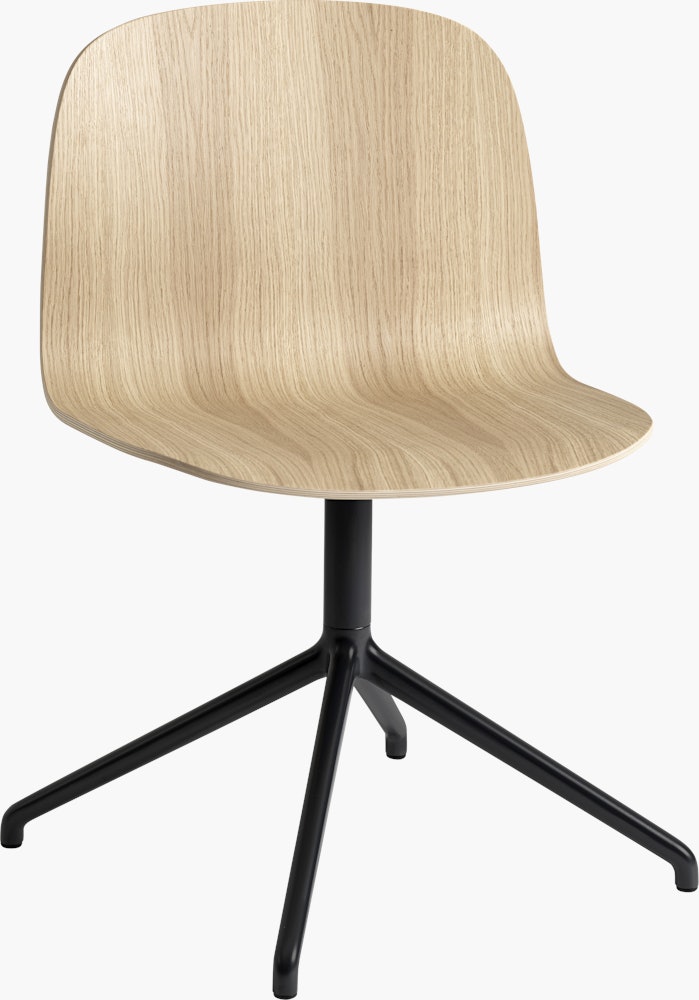 Visu 4 Point Swivel Side Chair, oak