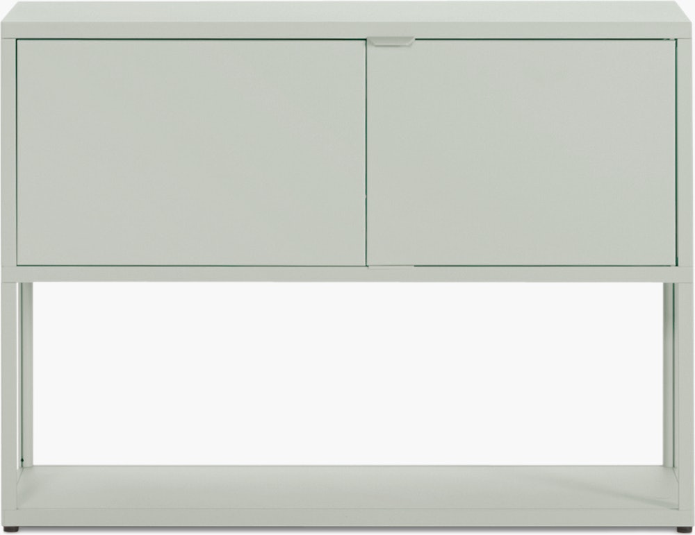 New Order Bookshelf - Low Single with Doors