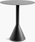 A Palissade Bistro Table-Round in dark grey.