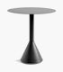A Palissade Cone Table in dark grey.