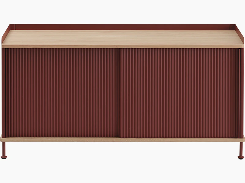 Enfold sideboard 124x45 h63 oak deep red front