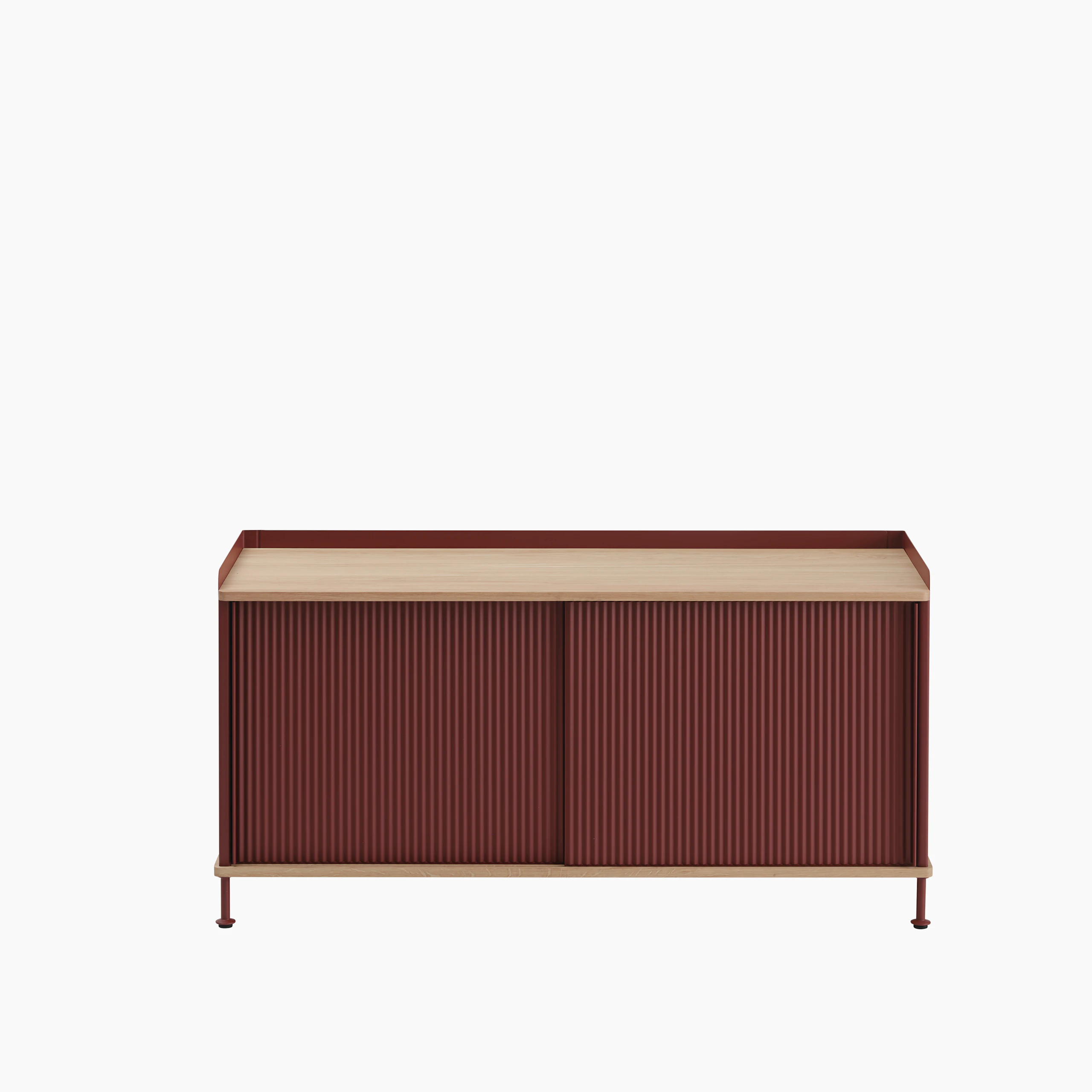 Enfold sideboard 124x45 h63 oak deep red front