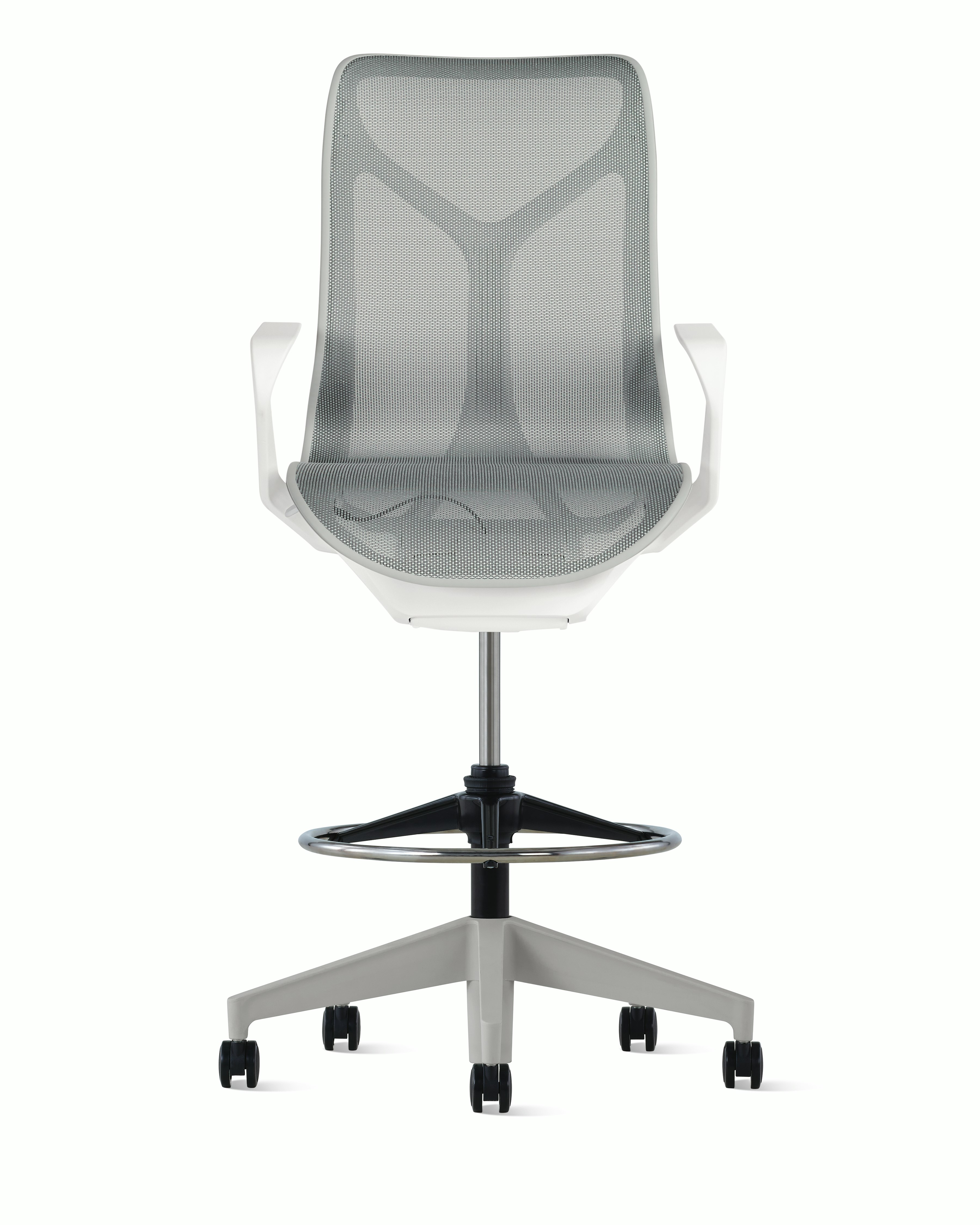 Cosm Stool Mid Back Fixed Arm