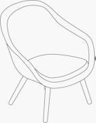 About A Lounge 82 Armchair, Low Back