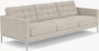 Florence Knoll Relaxed Sofa - Two Seater, Crossroad, Almond, Pol Chrome
