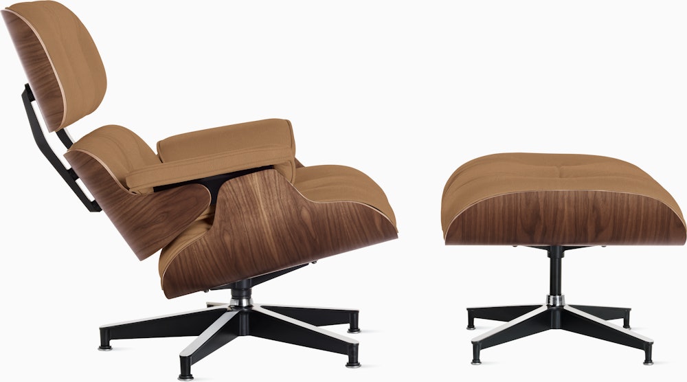 Eames Lounge and Ottoman in Prone and Stow leathers