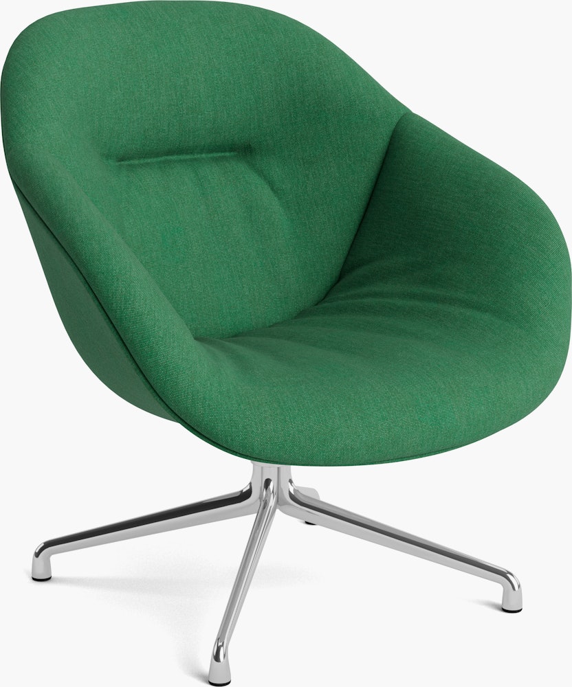 AAL 81 Swivel Chair, Low Back - Soft, Metaphor, Gremolata, Polished Aluminum