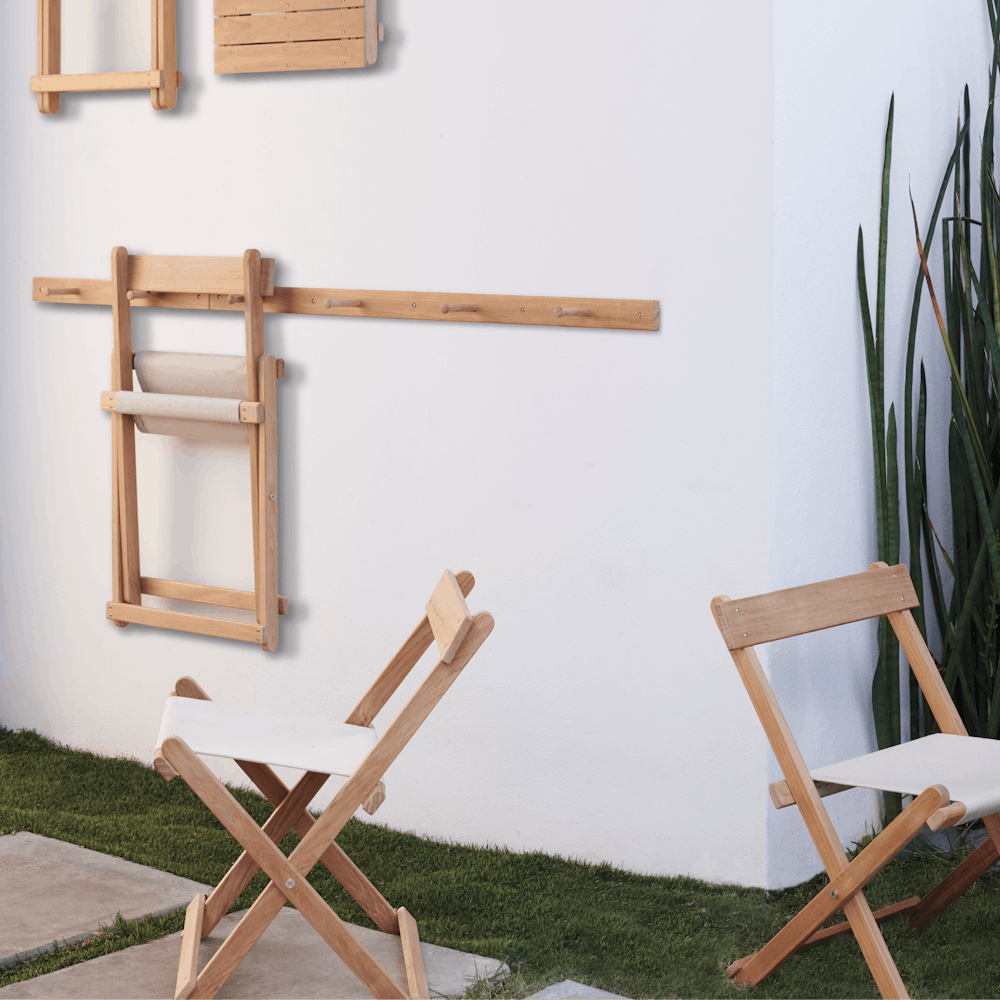 Deck Folding Chair and Wall Mount