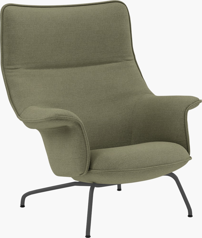 Doze Lounge Chair- Ocean 21,  Anthracite Black Legs