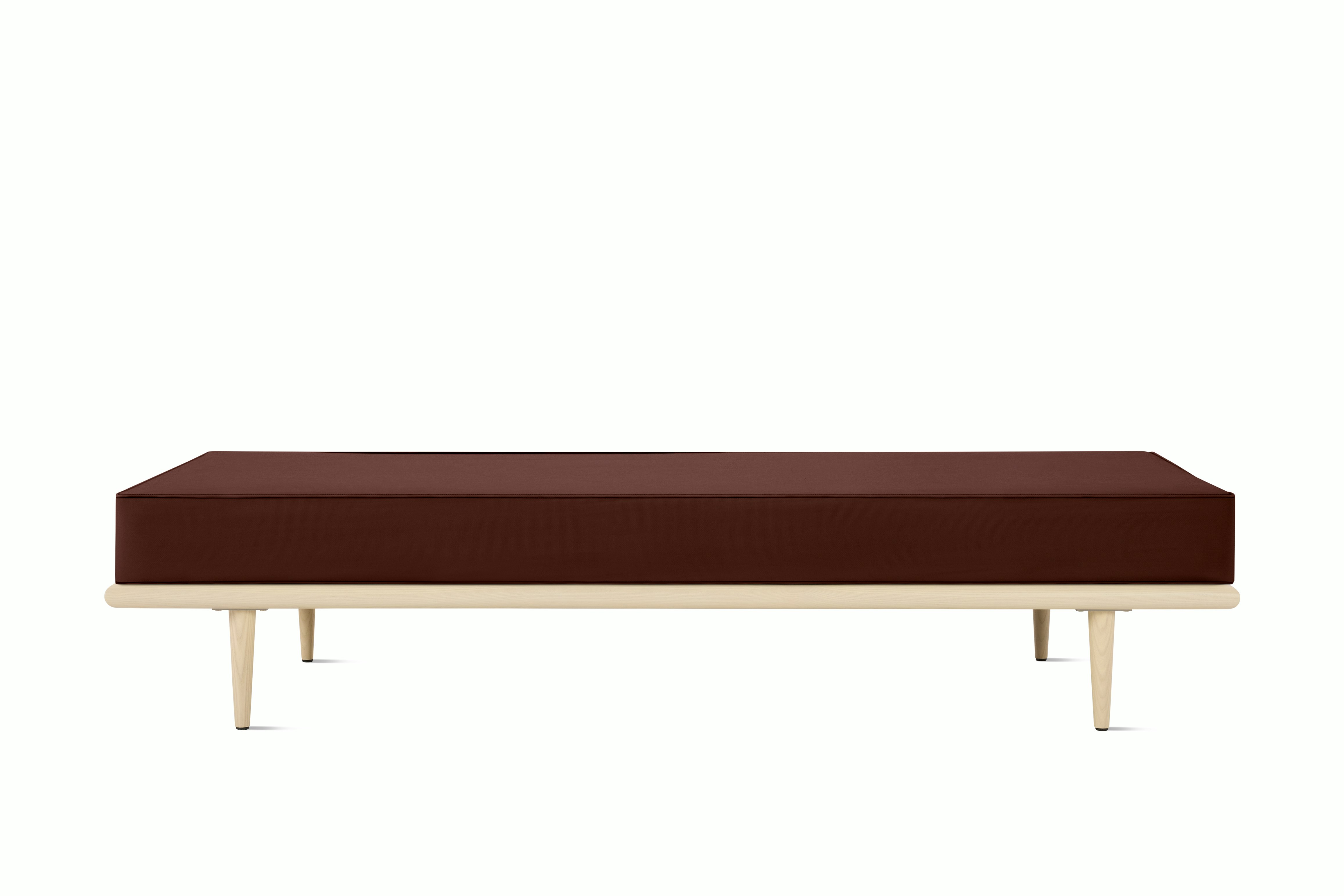 Nelson Daybed - Standard,  Ash,  Tempo Velvet,  Burgundy,  Taper