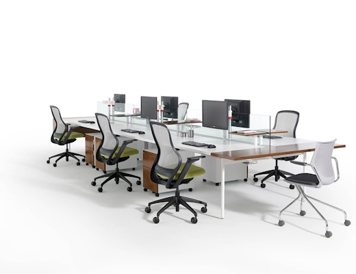 Antenna Workspaces Antenna Big Table with Fence Sapper Single Monitor ReGeneration by Knoll MultiGeneration by Knoll Hybrid Base