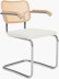 Cesca Armchair, Caned \ Natural Beech Back, Upholstered Seat, Hourglass, Air