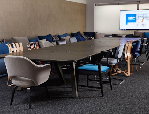 Rockwell Unscripted Library Table neocon 2018 rockwell unscripted library table knollstudio side chairs meeting space