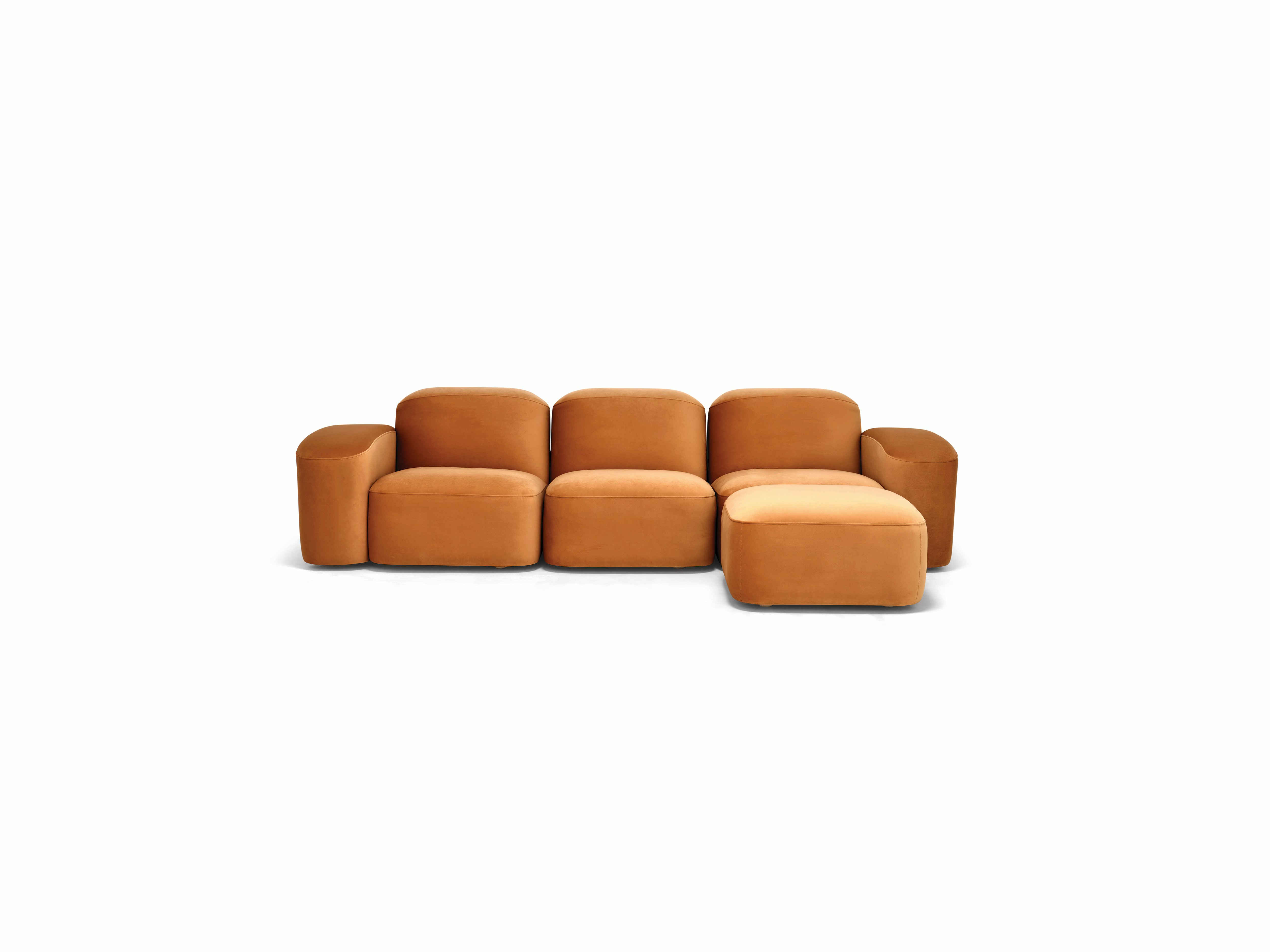 Muse Sofa - Three Seater with Muse Ottoman