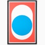 Nelson Pop Art Blue Dot Poster Nelson Pop Art Blue Dot Framed Poster