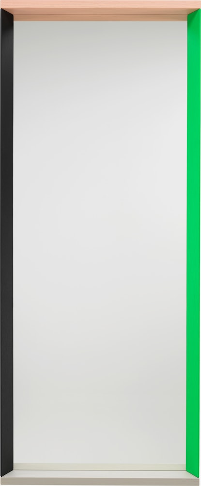 Colour Frame Mirror,  Green/Pink,  Large