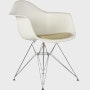 Eames Molded Plastic Armchair with Seat Pad