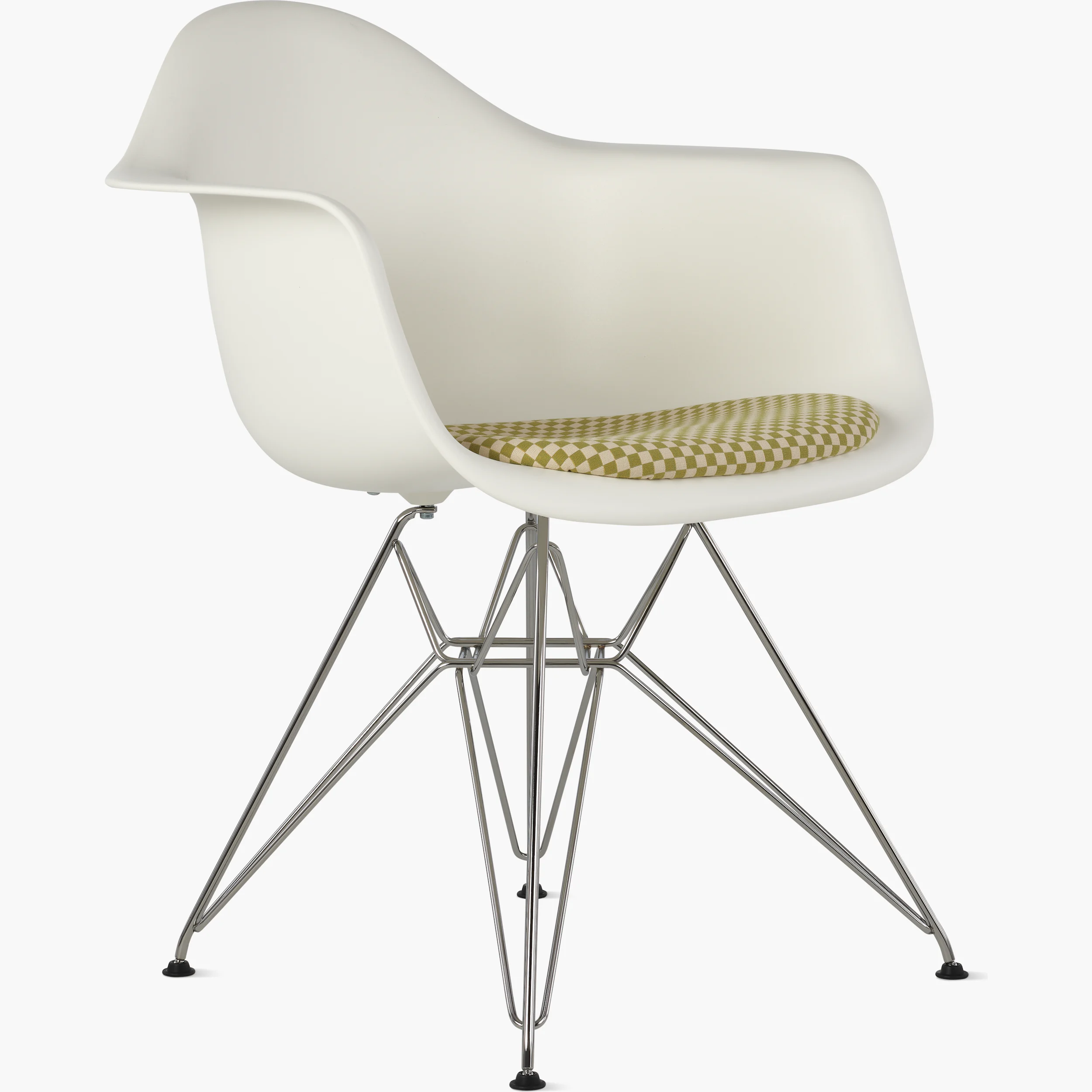 Eames Molded Plastic Armchair with Seat Pad Eames Molded Plastic Armchair with Seat Pad