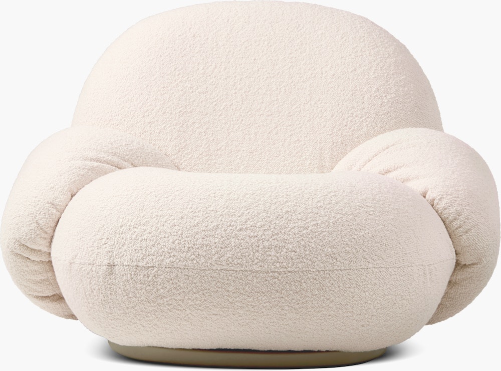 Pacha Armchair - Fixed,  Karakorum,  Ivory 001,  Pearl Gold
