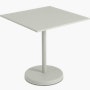 Linear Steel Café Table Linear Steel Café Table, Square