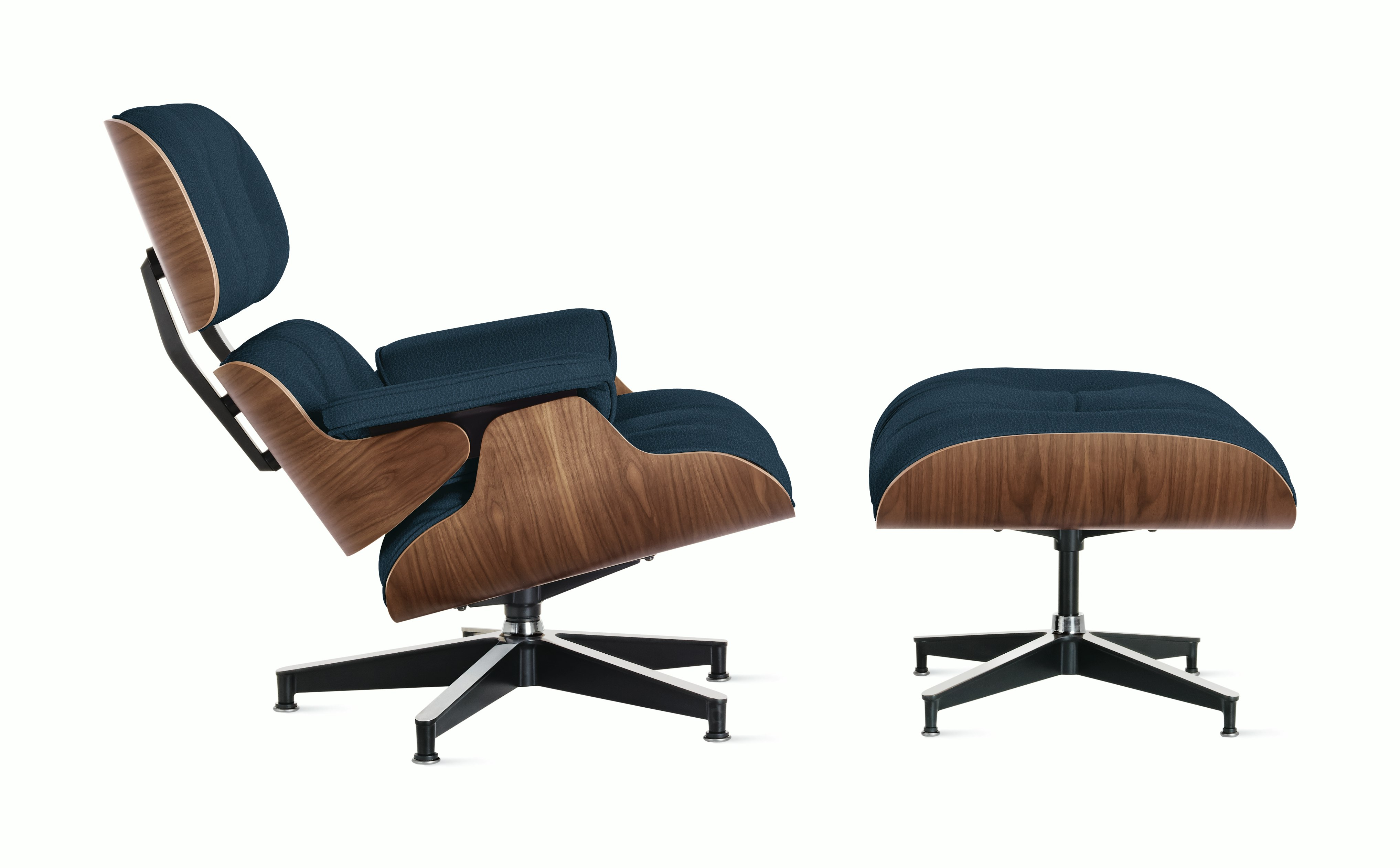Eames Lounge and Ottoman in Prone and Stow leathers