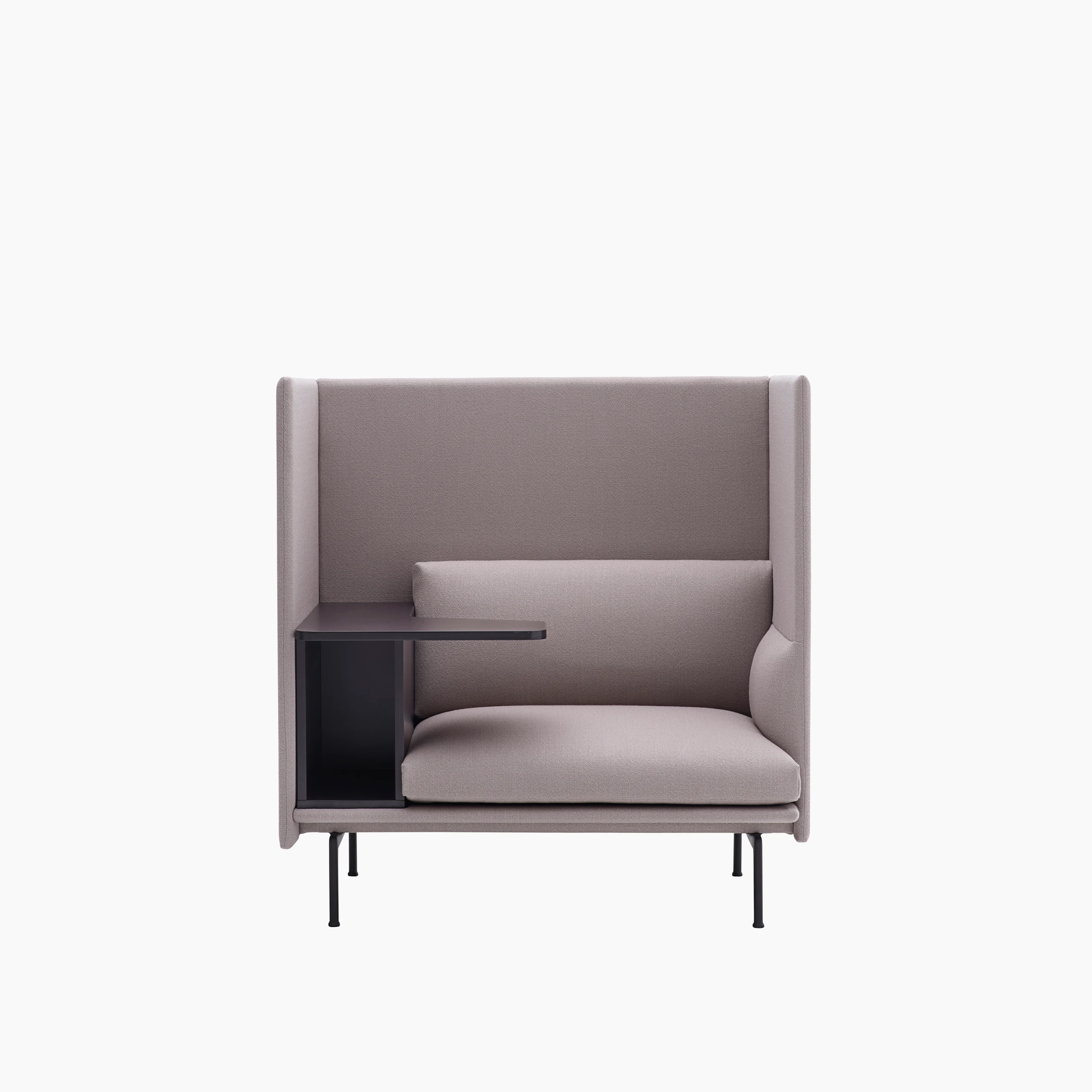 Outline highback work one seater vidar 143 left Muuto