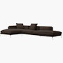 Como Open Sectional Como Open Sectional, Leather