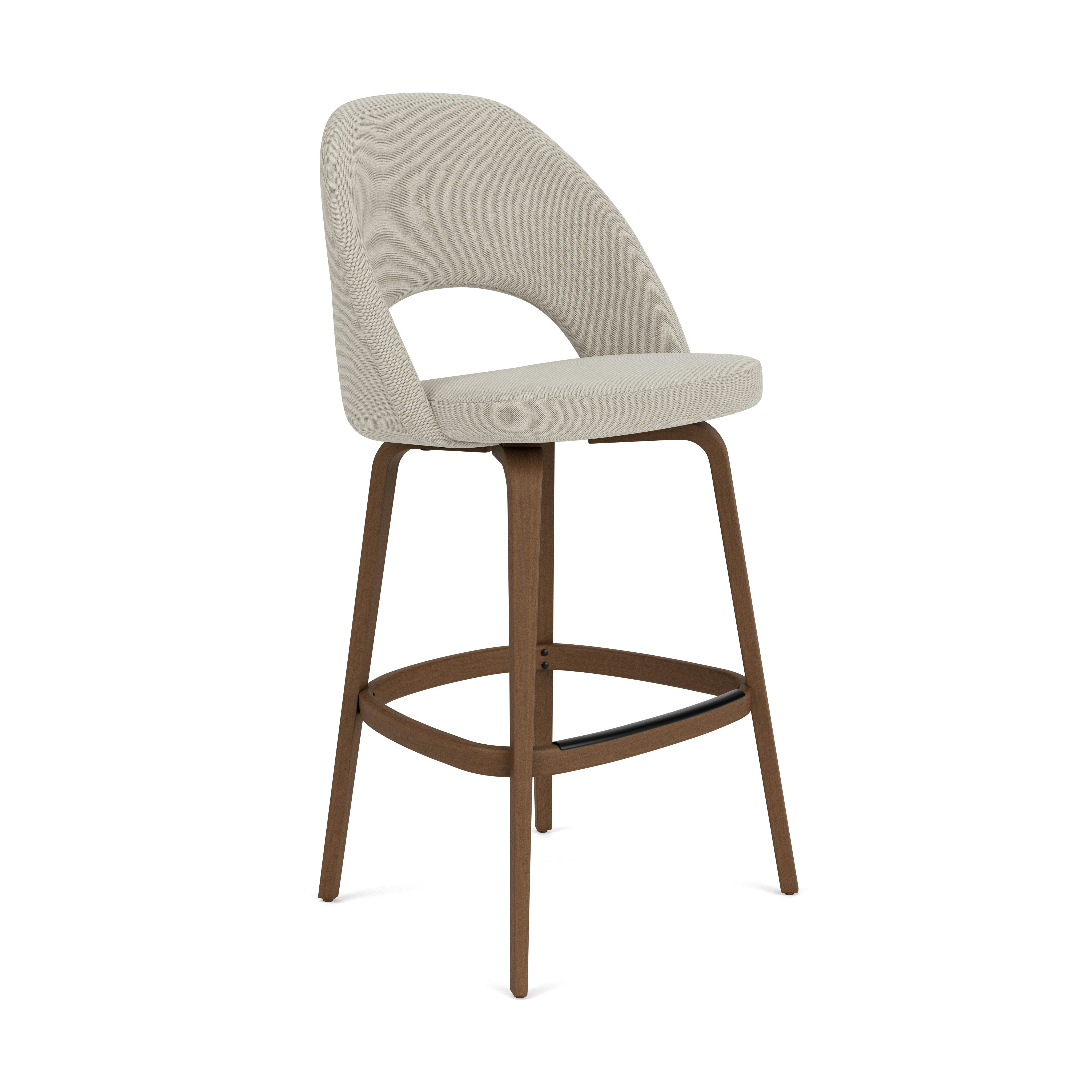 Saarinen Executive Stool - Bar Height, Crossroad, Almond, Light Walnut