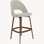 Saarinen Executive Stool - Bar Height, Crossroad, Almond, Light Walnut