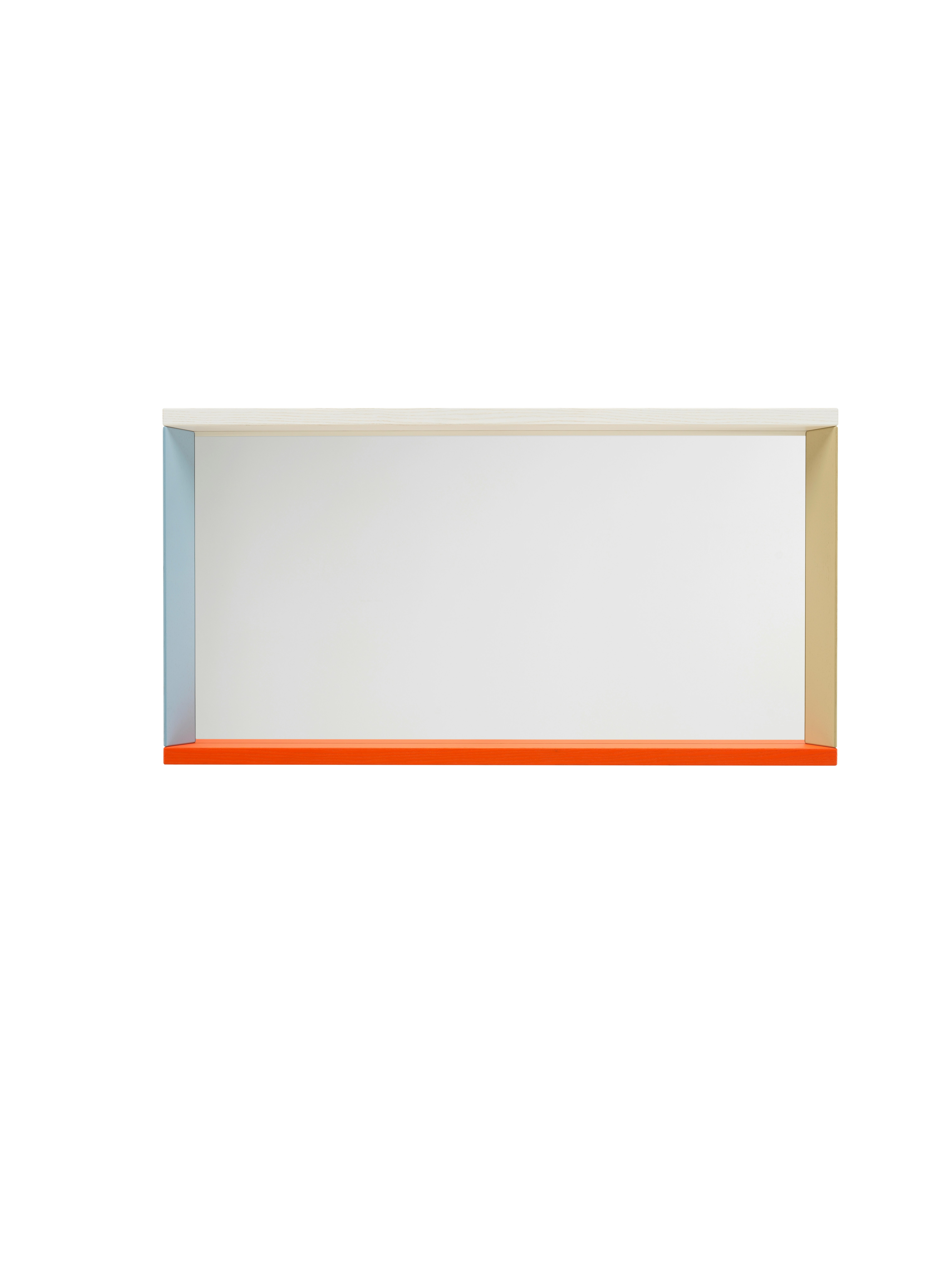 Colour Frame Mirror,  Blue/Orange,  Medium