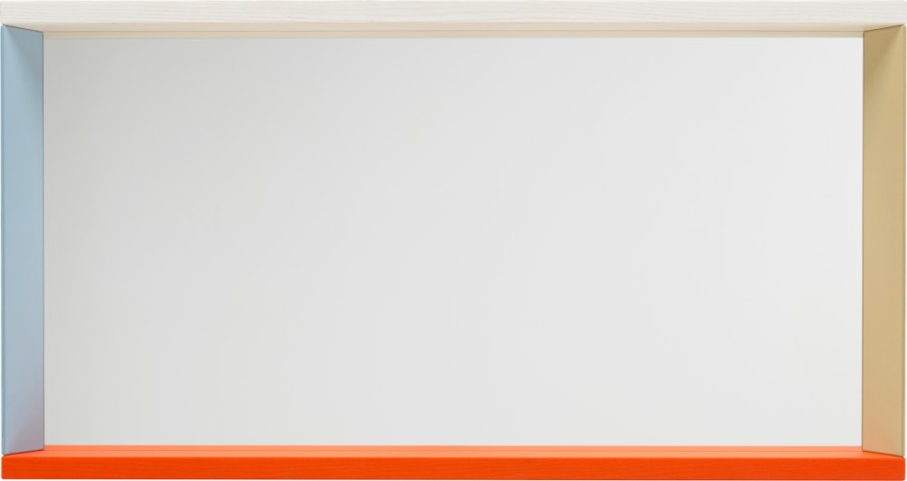 Colour Frame Mirror,  Blue/Orange,  Medium