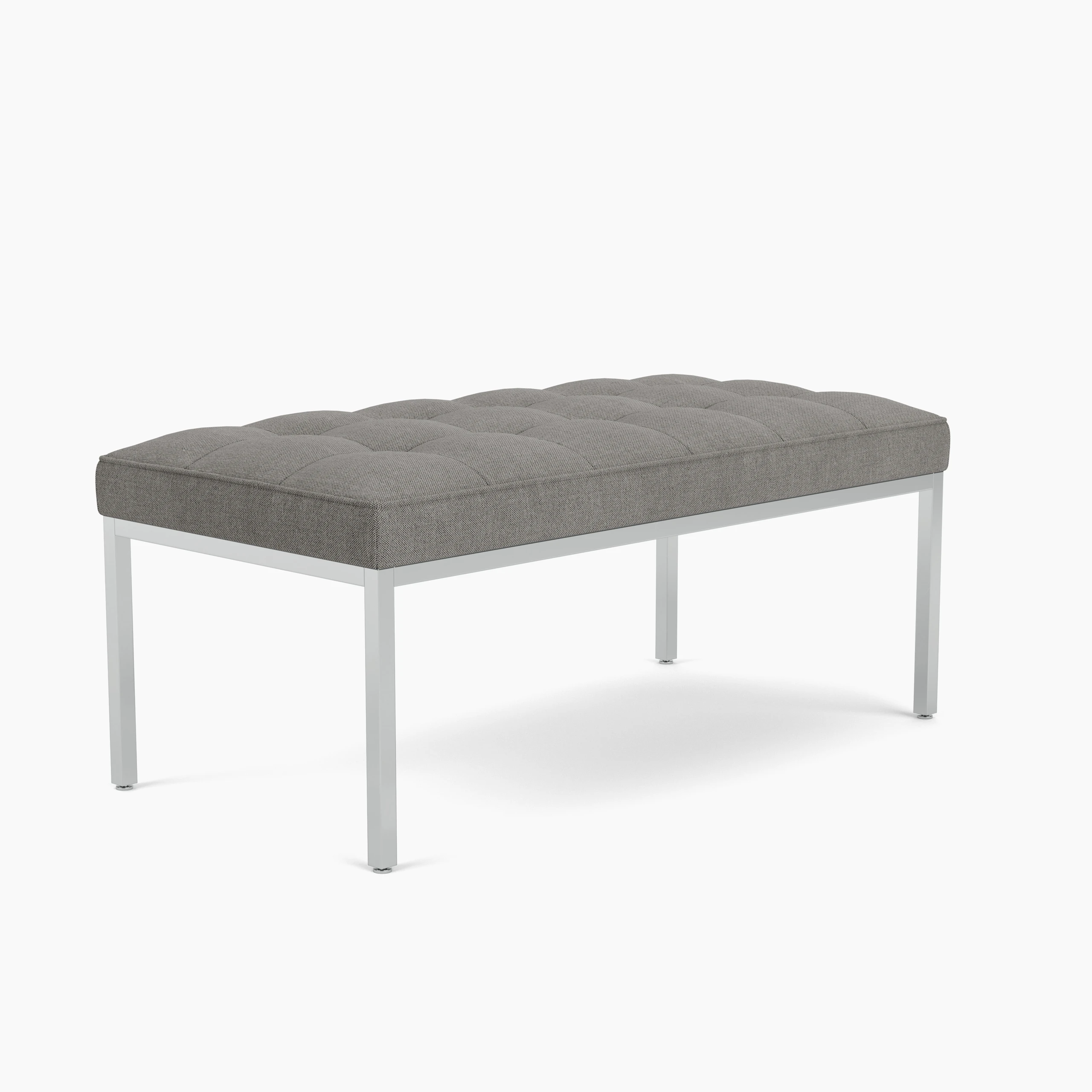 Florence Knoll Relaxed Bench - Small, Rectangular, Crossroad, Mineral