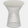 Platner Stool - Crossroad, Gravel, Polished Nickel