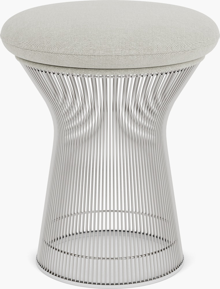 Platner Stool - Crossroad, Gravel, Polished Nickel