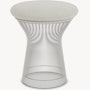 Platner Stool - Crossroad, Gravel, Polished Nickel