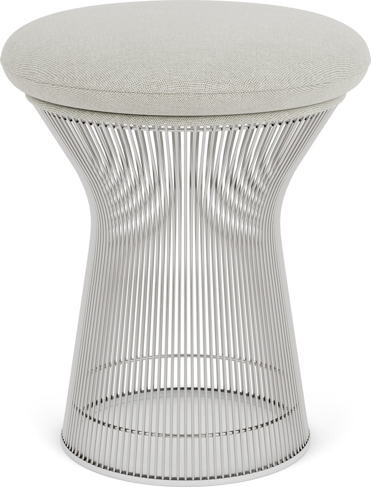 Platner Stool - Crossroad, Gravel, Polished Nickel