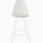 Eames Molded Plastic Stool with Seat Pad Eames Molded Plastic Stool with Seat Pad