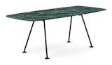 Grasshopper Dining Table - Rectangular,  79",  Satin Verdi Alpi,  Black" Grasshopper Dining Table - Rectangular,  79",  Satin Verdi Alpi,  Black"