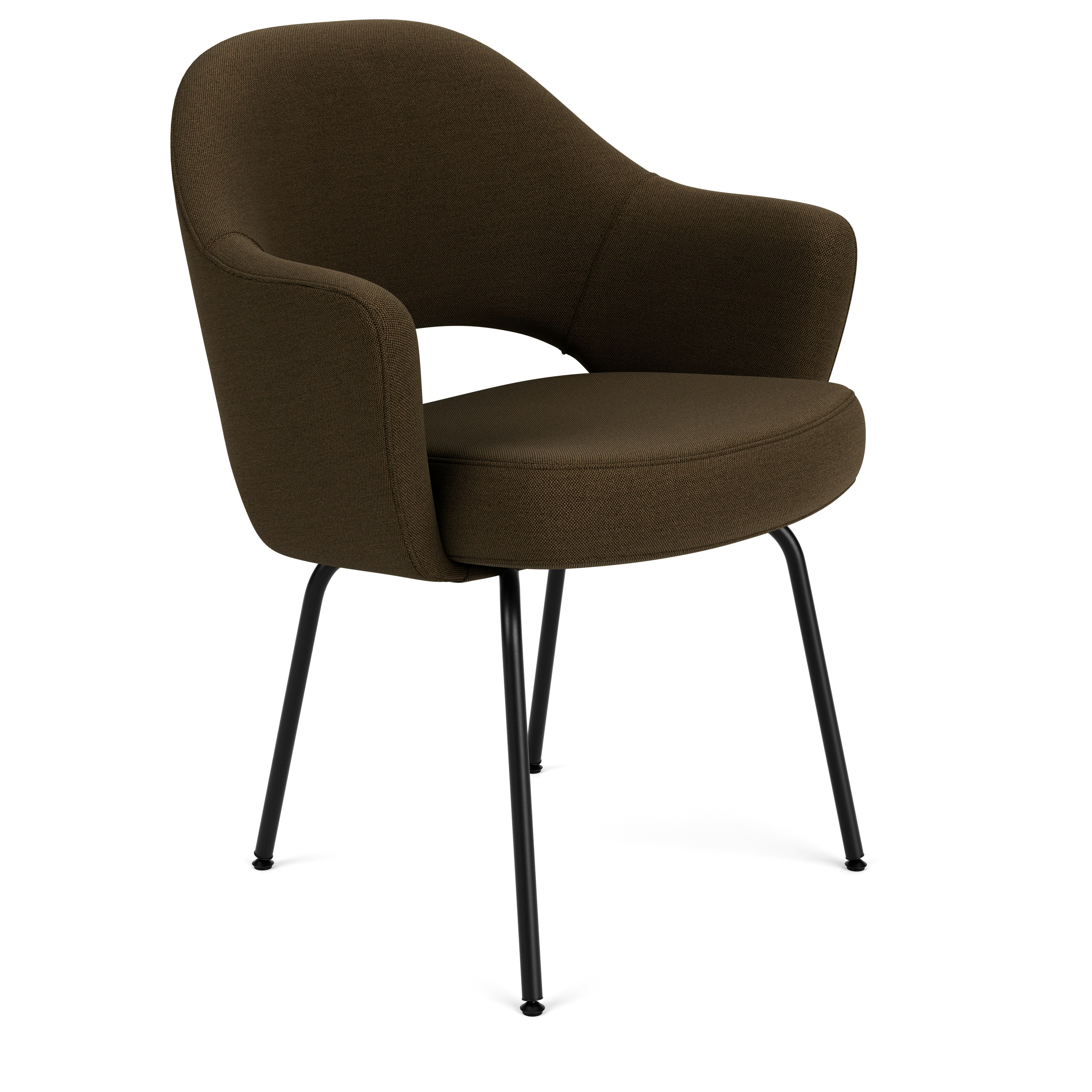 Saarinen Executive Armchair - Hourglass, Mocha, Black