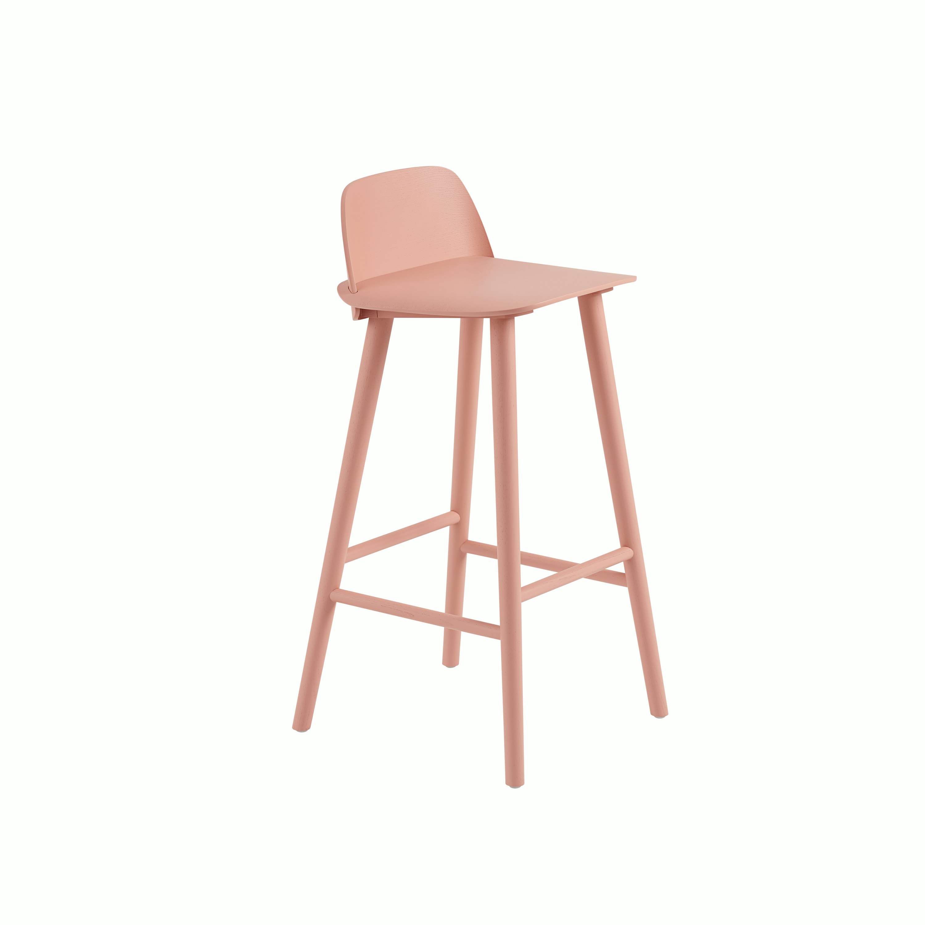 Nerd bar stool h75cm tan rose Muuto 5000x5000 hi res